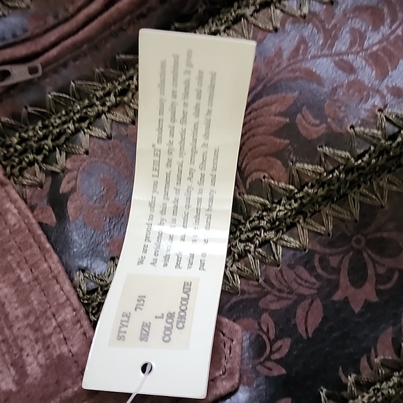 Leilei Brown Leather Skirt - Picture 4 of 4